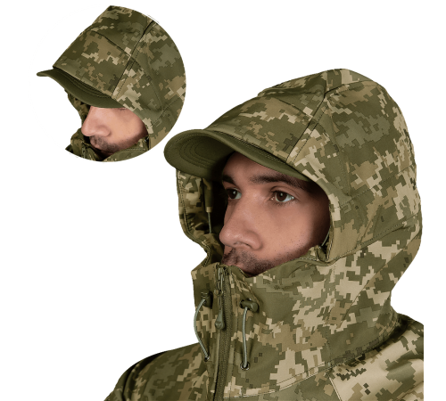 Куртка CM Stalker SoftShell Піксель (7379), XXL Куртка CM Stalker SoftShell Піксель (7379), XXL