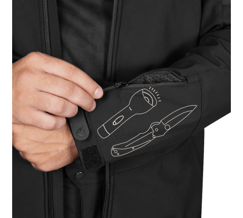 Куртка Phantom SoftShell Чорна (7287), XXL Куртка Phantom SoftShell Чорна (7287), XXL