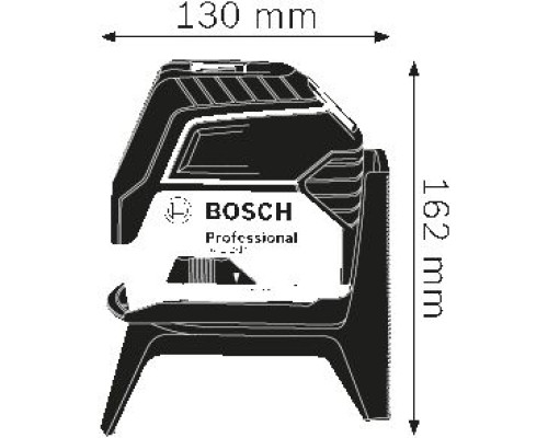 Лінійний лазерний нівелір Bosch GCL2-15 червоний, 15м