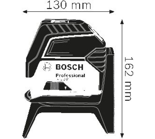 Лінійний лазерний нівелір Bosch GCL2-15 червоний, 15м