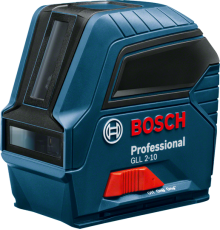 Перехресний лазерний нівелір Bosch GLL 2-10 червоний, 10м (без самовирівнювання)