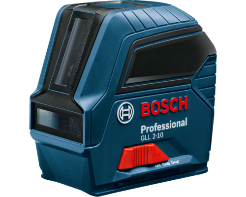 Перехресний лазерний нівелір Bosch GLL 2-10 червоний, 10м (без самовирівнювання)