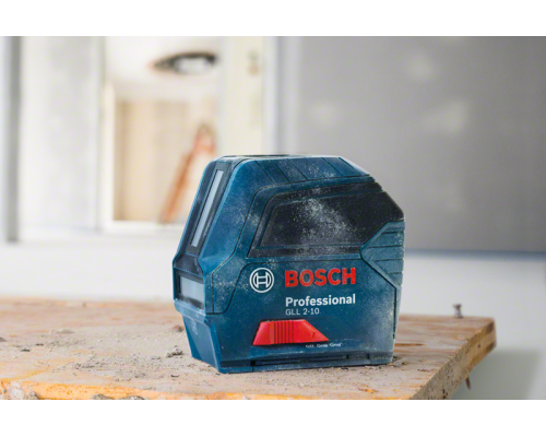 Перехресний лазерний нівелір Bosch GLL 2-10 червоний, 10м (без самовирівнювання)