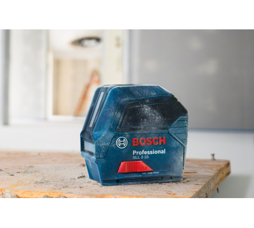 Перехресний лазерний нівелір Bosch GLL 2-10 червоний, 10м (без самовирівнювання)