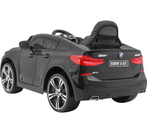 Дитяча акумуляторна машинка BMW 6 GT Чорна Дитяча акумуляторна машинка BMW 6 GT Чорна