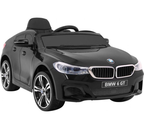 Дитяча акумуляторна машинка BMW 6 GT Чорна Дитяча акумуляторна машинка BMW 6 GT Чорна