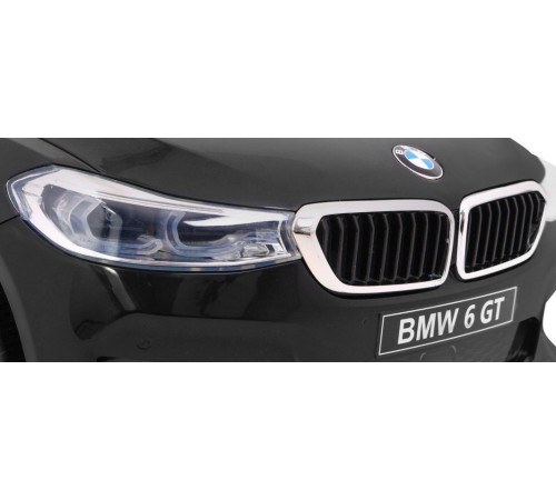Дитяча акумуляторна машинка BMW 6 GT Чорна Дитяча акумуляторна машинка BMW 6 GT Чорна