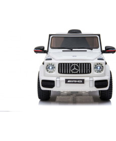Дитяча акумуляторна машинка Mercedes AMG G63. Біла