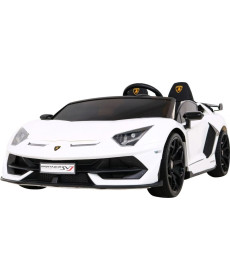 Дитяча акумуляторна машинка Lamborghini SVJ DRIFT Біла