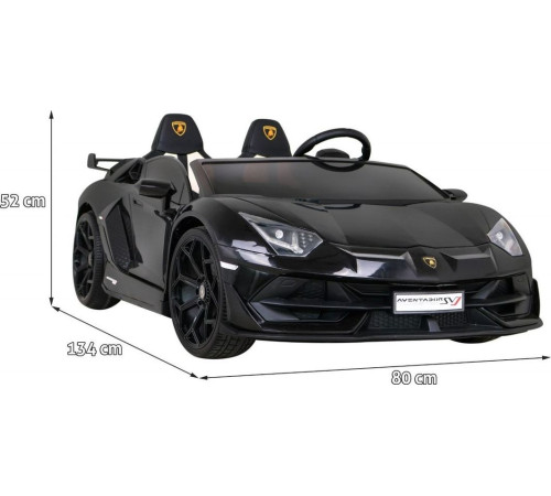 Дитяча акумуляторна машинка Lamborghini SVJ DRIFT Чорна Дитяча акумуляторна машинка Lamborghini SVJ DRIFT Чорна