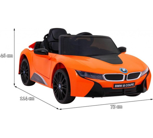 Дитяча акумуляторна машинка BMW I8 Lift Car Помаранчева