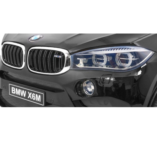 Дитяча акумуляторна машинка BMW X6M Чорна