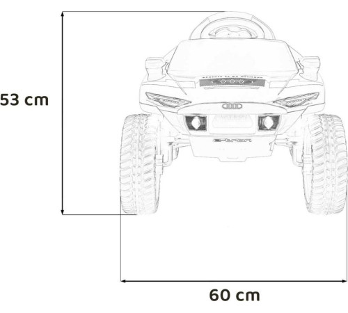 Дитяча акумуляторна машинка Audi RSQ E-TRON Сіра