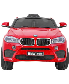 Дитяча акумуляторна машинка BMW X6M Червона