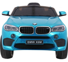 Дитяча акумуляторна машинка  BMW X6M Синя