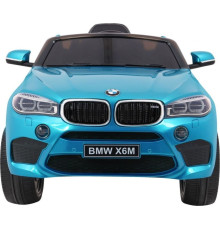 Дитяча акумуляторна машинка  BMW X6M Синя