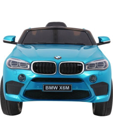 Дитяча акумуляторна машинка  BMW X6M Синя