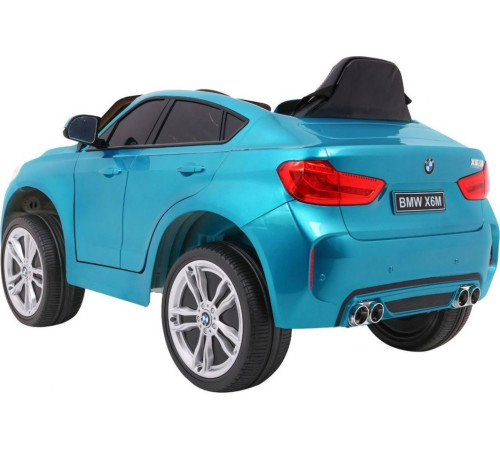 Дитяча акумуляторна машинка BMW X6M Синя