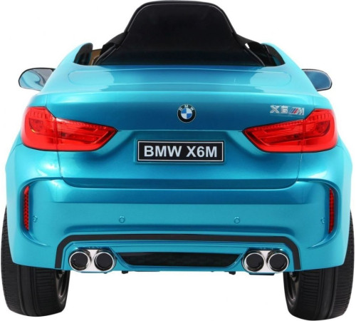 Дитяча акумуляторна машинка BMW X6M Синя