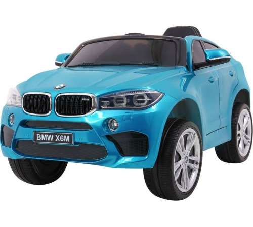 Дитяча акумуляторна машинка BMW X6M Синя