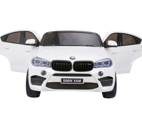 Дитяча акумуляторна машинка BMW X6M XXL для 2 дітей Біла