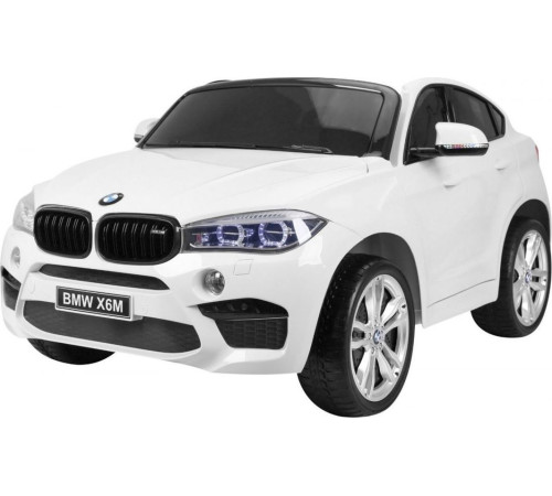 Дитяча акумуляторна машинка BMW X6M XXL для 2 дітей Біла