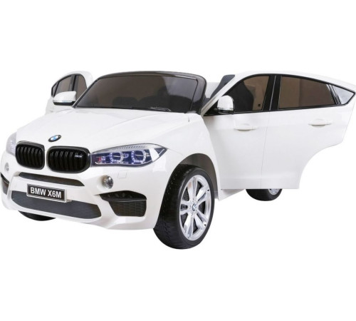 Дитяча акумуляторна машинка BMW X6M XXL для 2 дітей Біла