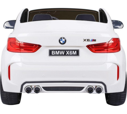 Дитяча акумуляторна машинка BMW X6M XXL для 2 дітей Біла