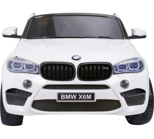 Дитяча акумуляторна машинка BMW X6M XXL для 2 дітей Біла