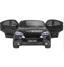 Дитяча акумуляторна машинка BMW X6M XXL для 2 дітей Чорна