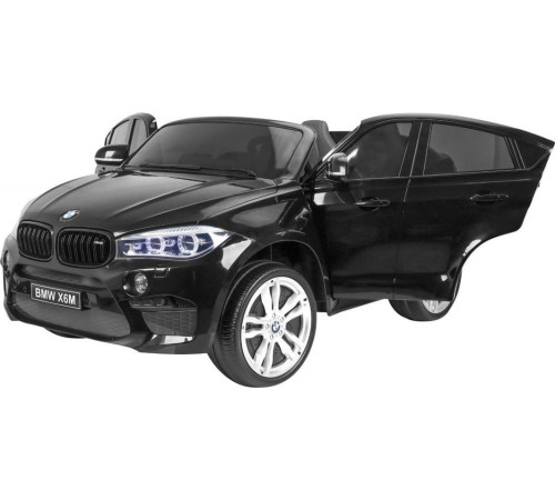 Дитяча акумуляторна машинка BMW X6M XXL для 2 дітей Чорна