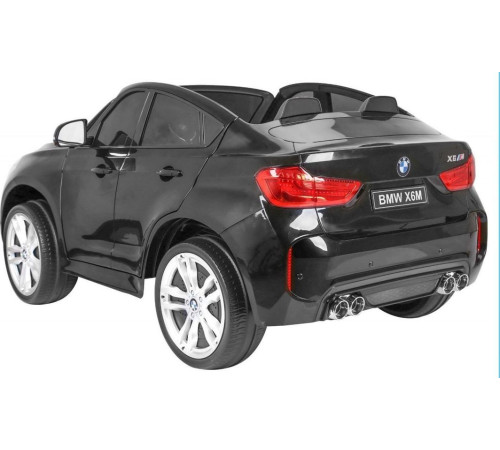 Дитяча акумуляторна машинка BMW X6M XXL для 2 дітей Чорна