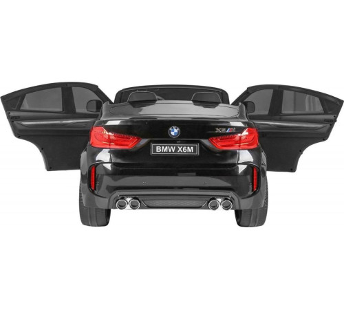 Дитяча акумуляторна машинка BMW X6M XXL для 2 дітей Чорна