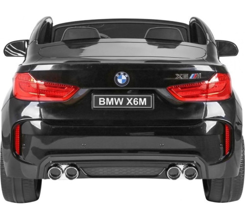 Дитяча акумуляторна машинка BMW X6M XXL для 2 дітей Чорна