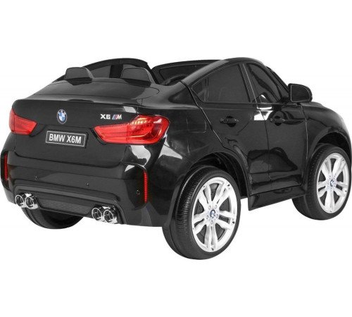 Дитяча акумуляторна машинка BMW X6M XXL для 2 дітей Чорна