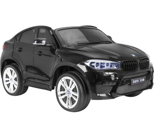 Дитяча акумуляторна машинка BMW X6M XXL для 2 дітей Чорна