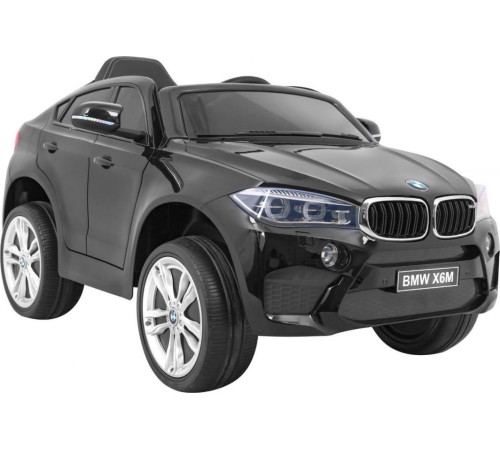 Дитяча акумуляторна машинка BMW X6M XXL для 2 дітей Чорна