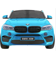 Дитяча акумуляторна машинка BMW X6M XXL для 2 дітей Синя