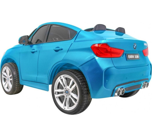 Дитяча акумуляторна машинка BMW X6M XXL для 2 дітей Синя Дитяча акумуляторна машинка BMW X6M XXL для 2 дітей Синя