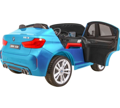 Дитяча акумуляторна машинка BMW X6M XXL для 2 дітей Синя Дитяча акумуляторна машинка BMW X6M XXL для 2 дітей Синя