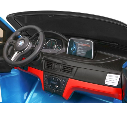 Дитяча акумуляторна машинка BMW X6M XXL для 2 дітей Синя Дитяча акумуляторна машинка BMW X6M XXL для 2 дітей Синя