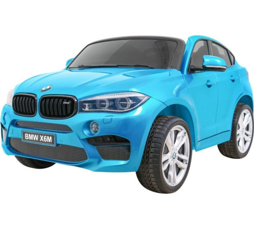 Дитяча акумуляторна машинка BMW X6M XXL для 2 дітей Синя Дитяча акумуляторна машинка BMW X6M XXL для 2 дітей Синя