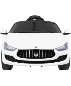 Дитяча акумуляторна машинка Maserati Ghibli Біла