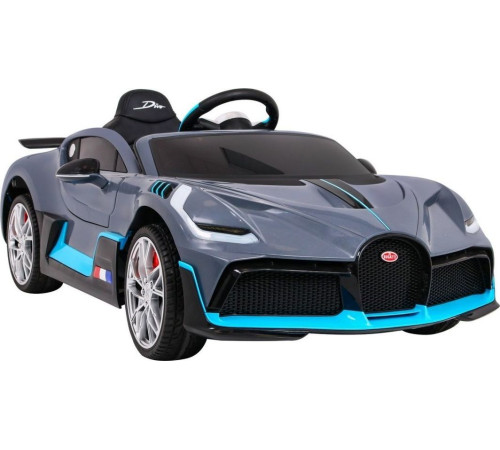 Дитяча акумуляторна машинка Bugatti Divo Сіра