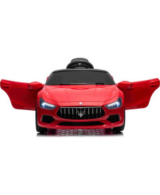 Дитяча акумуляторна машинка Maserati Ghibli на акумуляторі Червона