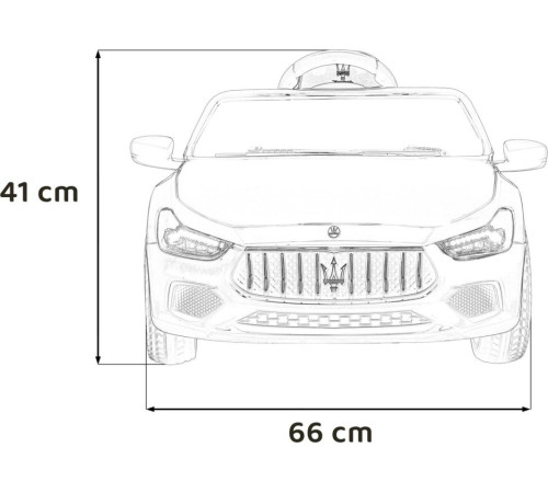 Дитяча акумуляторна машинка Maserati Ghibli на акумуляторі Червона