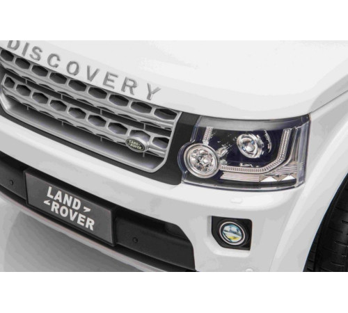 Дитяча акумуляторна машинка Land Rover Discovery Біла