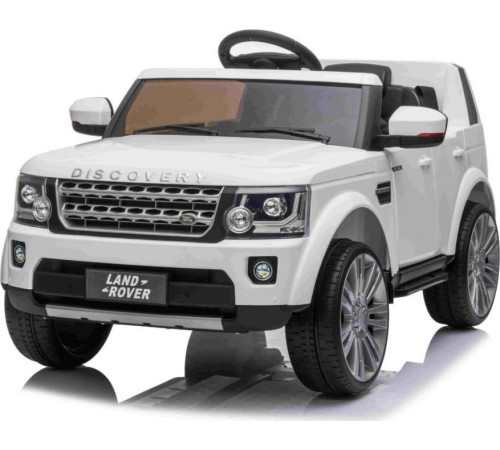 Дитяча акумуляторна машинка Land Rover Discovery Біла