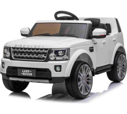 Дитяча акумуляторна машинка Land Rover Discovery Біла