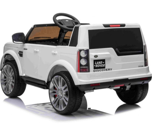 Дитяча акумуляторна машинка Land Rover Discovery Біла